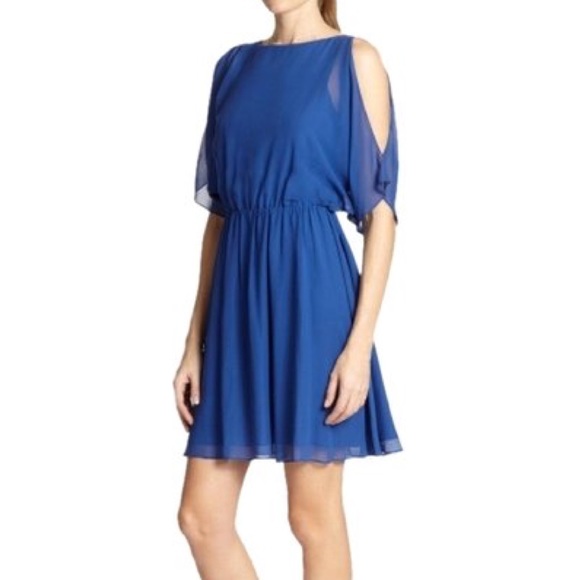 alice and olivia royal blue dress